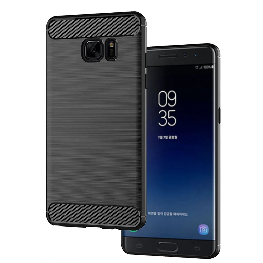 Case For Samsung Galaxy Note 7 / Fan Edition Case Silicone TPU Bumper Shockproof Carbon Cover for Galaxy Note7 FE N9300 N930F