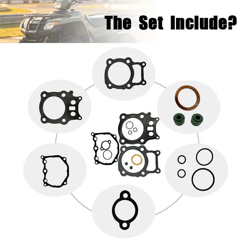 Motorcycle ATV Cylinder Cover Gasket Kit For Rancher 350 TRX350TM TRX350FM TRX350TE TRX350FE 4x4 ES 2000-2006 12251-HN5-671