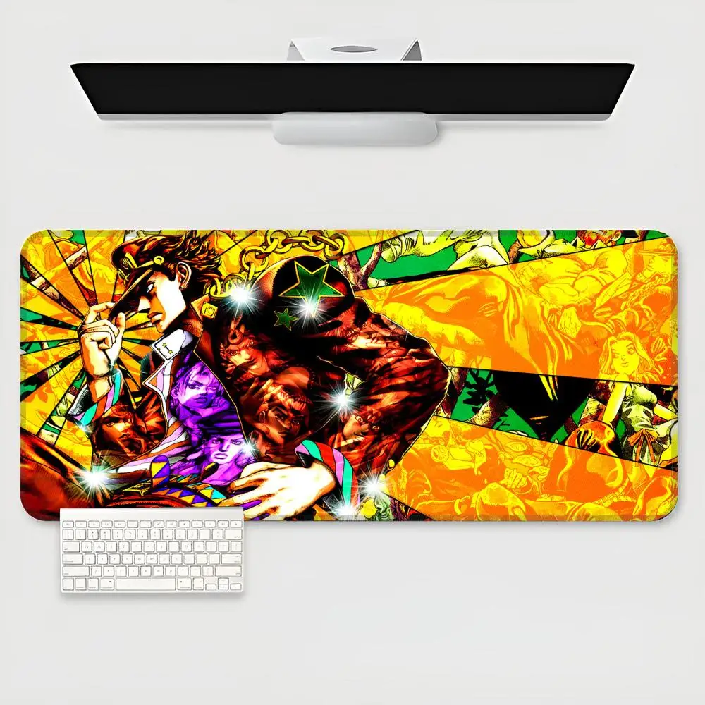 Jojo Bizarre Adventure Mouse Pad E-sports players game teclado XXL Large Computer Laptop Non-slip Keyboard Desk Mat Computer Gam