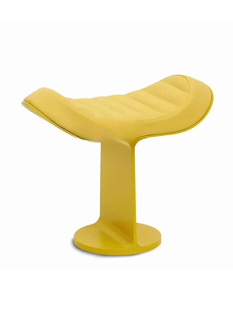 

Designer light luxury footstool creativity, sofa stool, fabric, saddle, pedal dressing stool