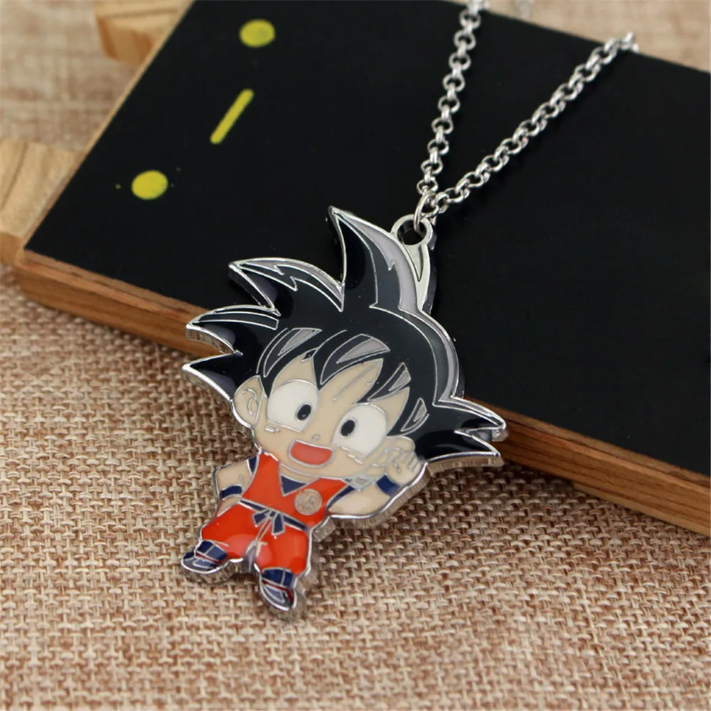 Anime dragon ball z super saiyan son goku chaveiro figura de ação metal chaveiros pingentes modelo crianças brinquedos presentes