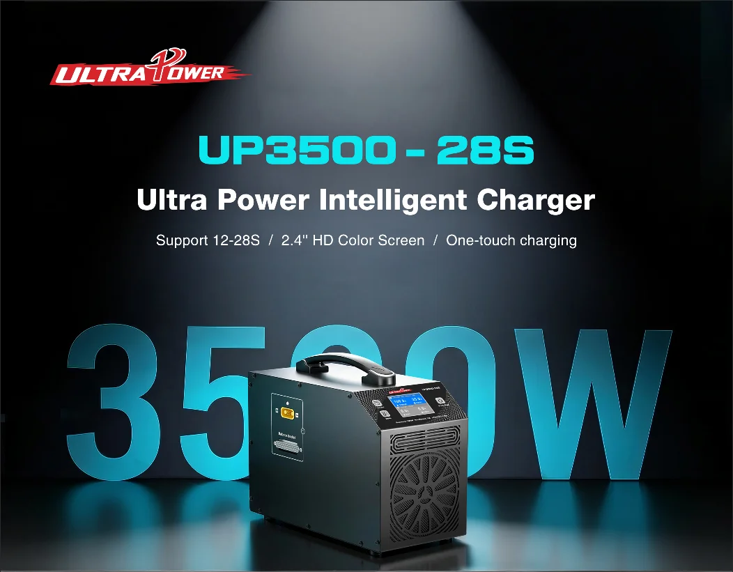 Ultra Power  12-28S Drone Charger UP3500-28S 3500W 35A 2 Ports for Lithium Agricultural Drone Battery
