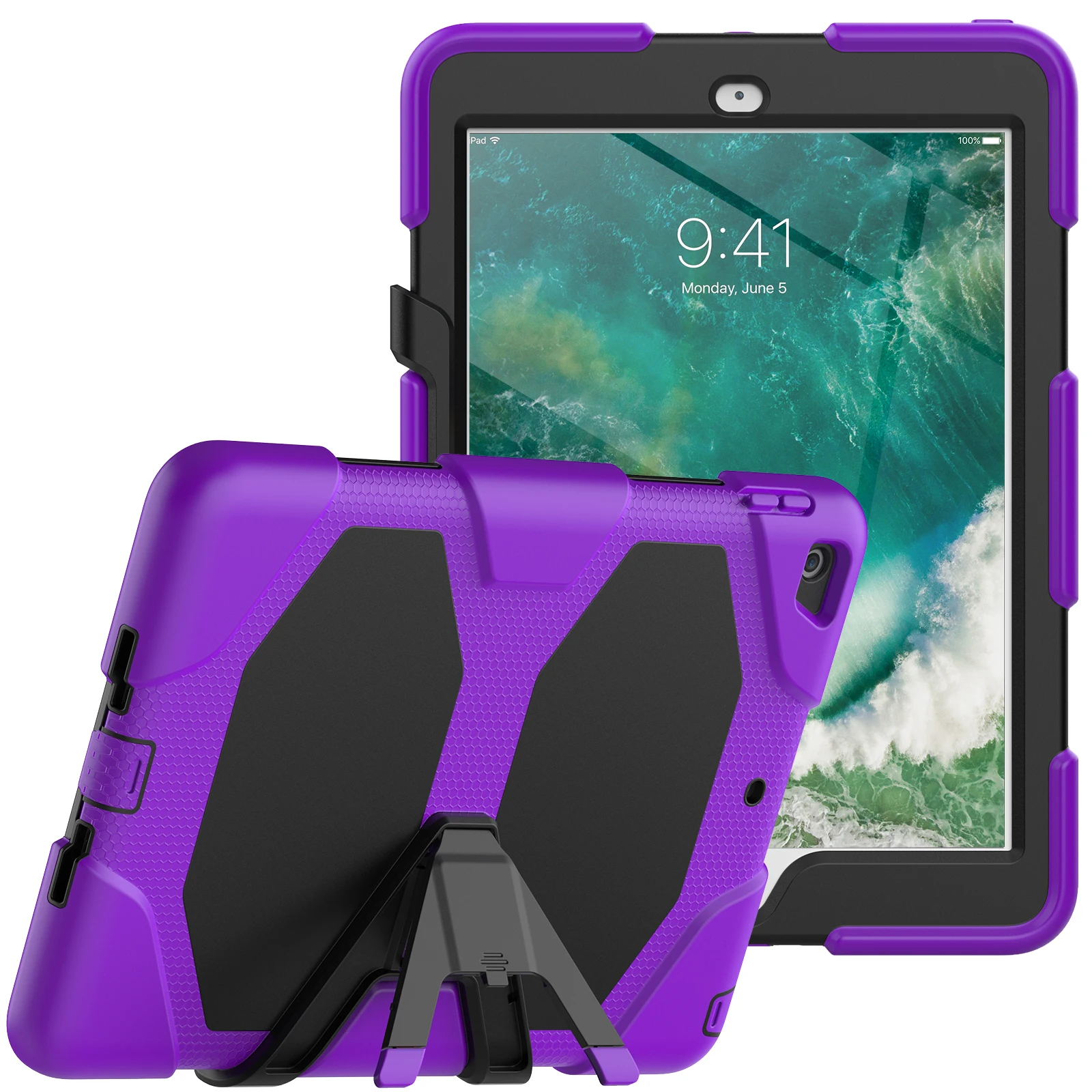 

Case With Built-in Screen Protector For iPad A16 2025 11th 10.9 2022 10th 10.2 7th 8th 9th 9.7 2017 2018 5th 6th Gen Stand Cover