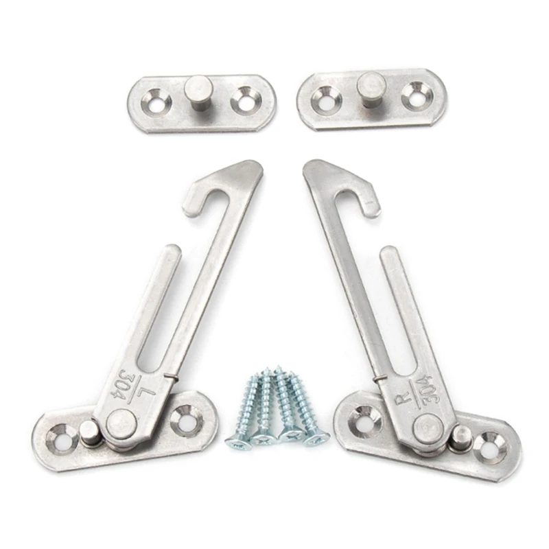2pcs Stainless Steel Window Restrictor Locks Adjustable Window Limiters Window Safety Locks Child Safety Easy Install