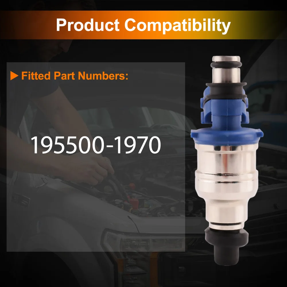 

4pcs Fuel injectors Nozzle fit for Mazda Miata 1.6/1.8L1990-1993 for Kia Sephia 195500-1970