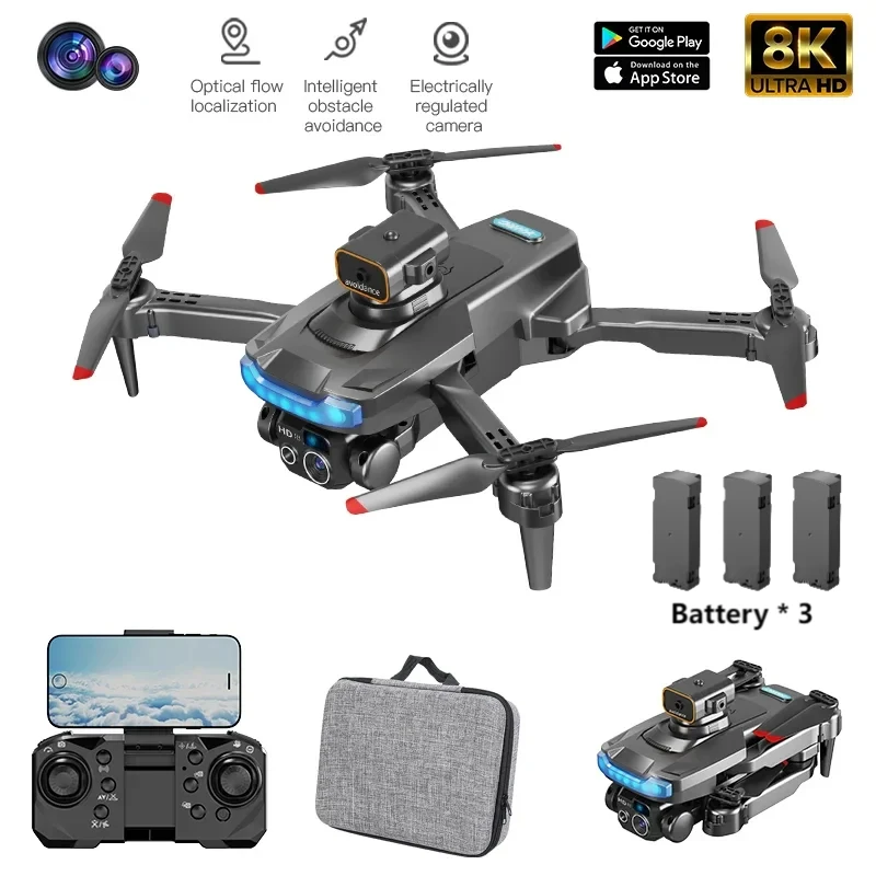 P15 8K GPS Dual Camera Professional 5G Obstacle Avoidance Optical Flow Positioning Brushless Upgraded Quadcopter RC 10000M