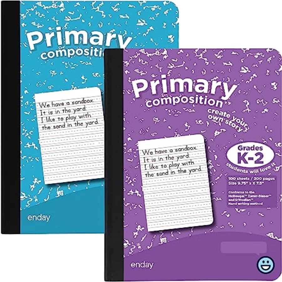 

Primary Composition Notebook K-2, Primary Ruled Composition Book, Primary Composition Notebook for,100 Sheets kindergarten Note
