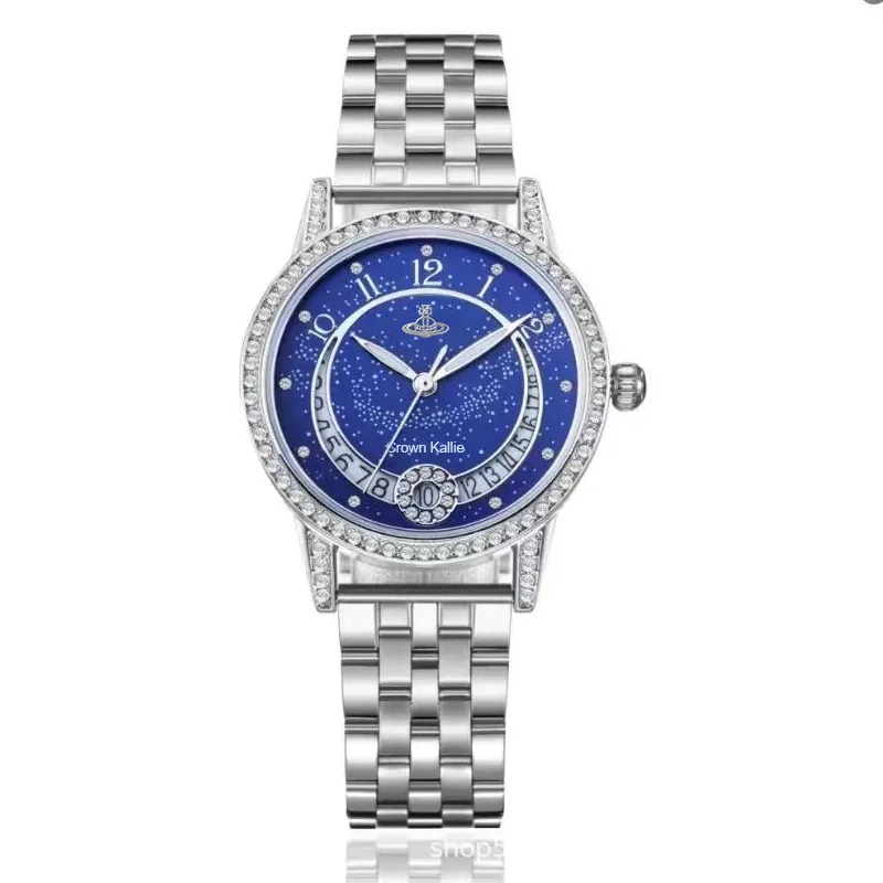 Crown Kallie Crescent Bay Starry Sky Series Crescent Starry Sky Blue Design Women's Watch ck8151 - view 5