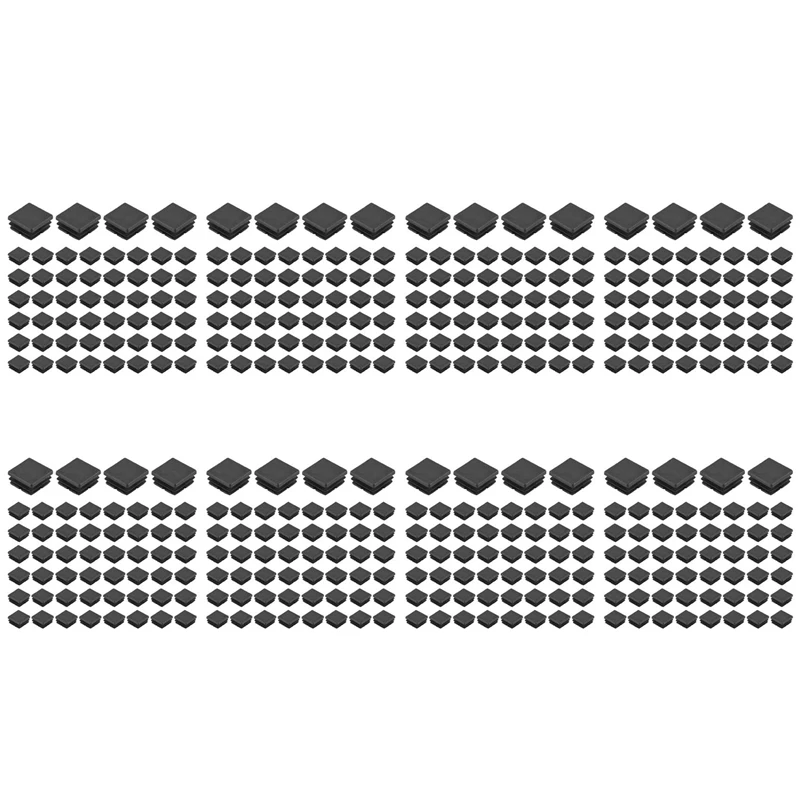 

1600 шт. 1-дюймовая квадратная заглушка для трубки, пластиковые заглушки, заглушки для труб, крышка для труб, вставка для трубок, скользящие заглушки для стула