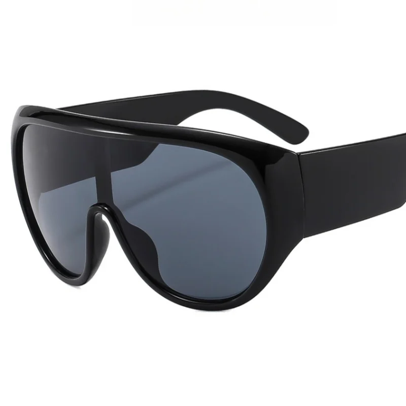 

Oversized One-piece Luxury Sunglasses UV400 Trendy Shades for Women Men Sports Sun Glasses Fashionable Big Goggles Eyewear