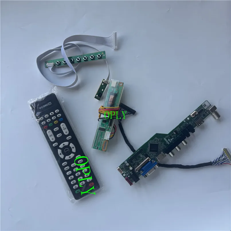 VGA HDMI-compatible USB RF TV Controller board For HT12X21 LTN121XJ QD14XL20 1024X768 1 CCFL  kit  LCD panel AV screen monitor