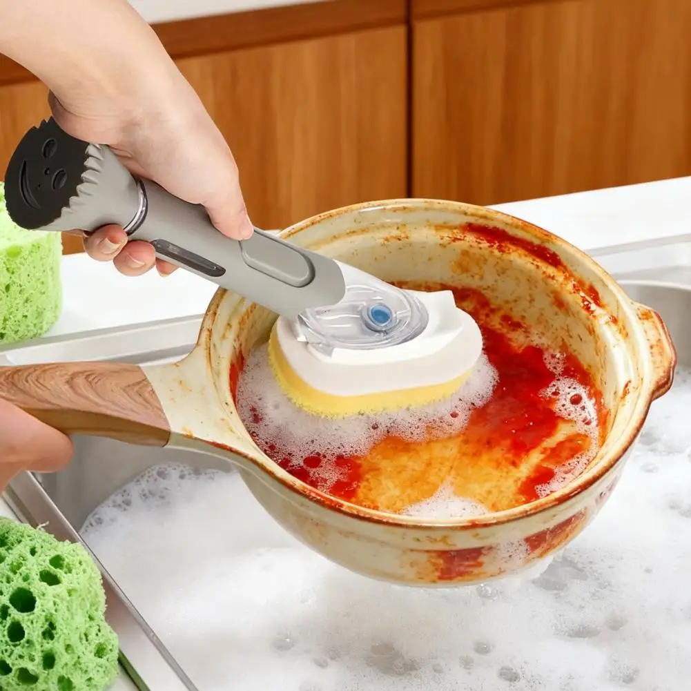 جهاز تنظيف الأطباق الرغوي بدون جهد، عبوات إسفنجية لغسل الأطباق ذات الملمس المزدوج، أجهزة غسل الأطباق للإسفنج #5