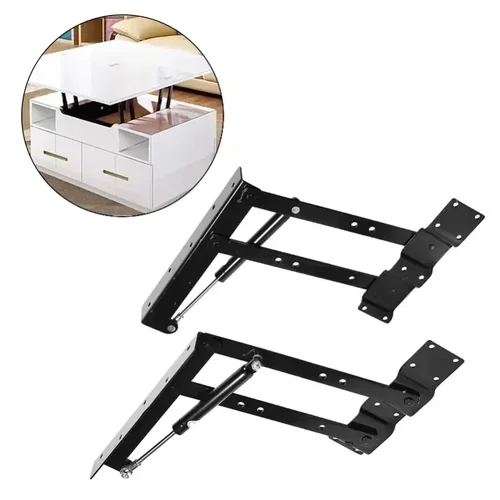 Mesa de centro multifuncional, elevador plegable de escritorio, soporte de aire hidráulico, varilla de elevación, herrajes para muebles plegables, 2 uds.