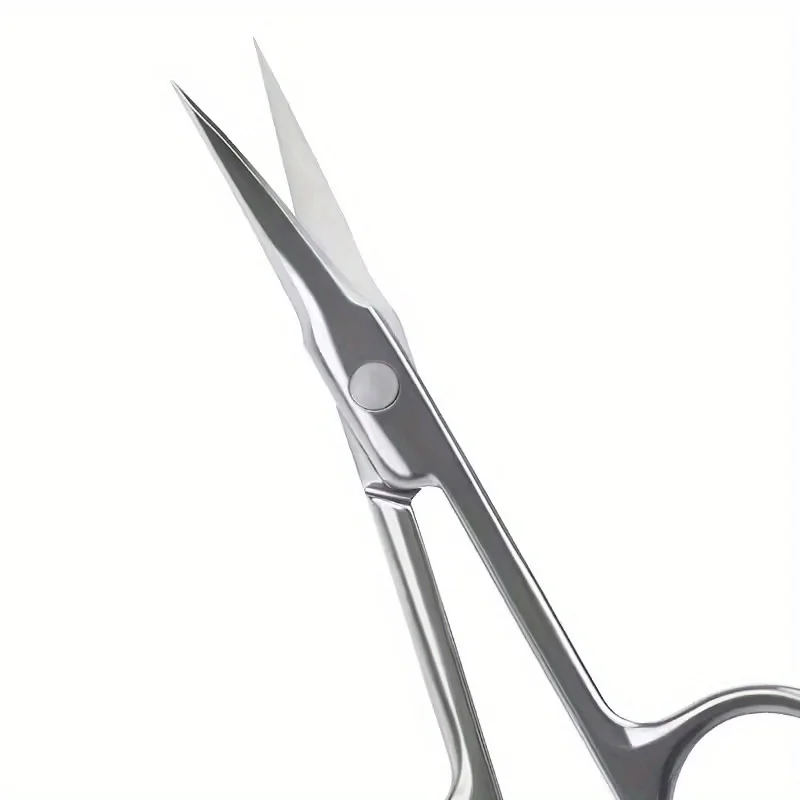 2 Stück ultradünne Präzisions-Manikürescheren aus Edelstahl, Mehrzweck-Trimm-Scheren für Augenbrauen, Wimpern und abgestorbene Haut – Detail 6