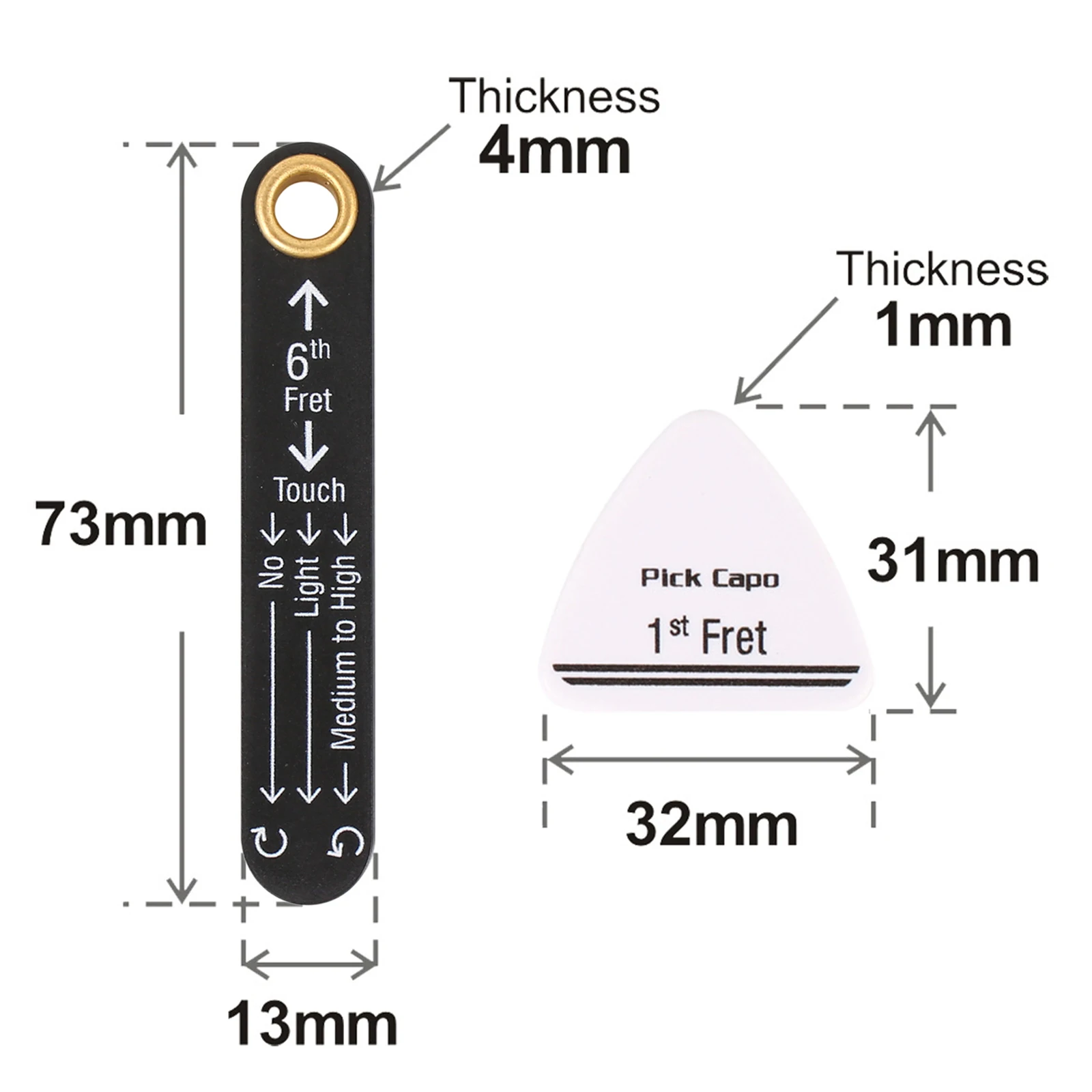 Truss Rod Adjustment Tool Kit - Precision Stainless Steel Neck Relief Feeler Gauge for All Guitar Types (Electric/acoustic/bass)