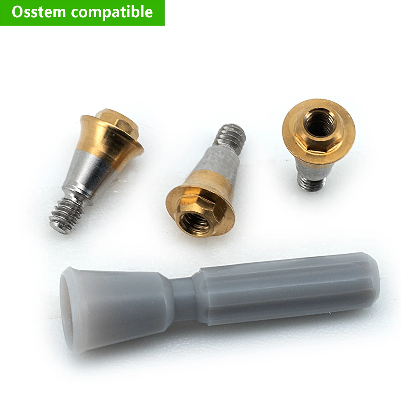 For Osstem Compatible Titanium Multi-Unit Straight Abutment for Full Arch Restoration OEM ODM Factory Direct Fsat Shipping