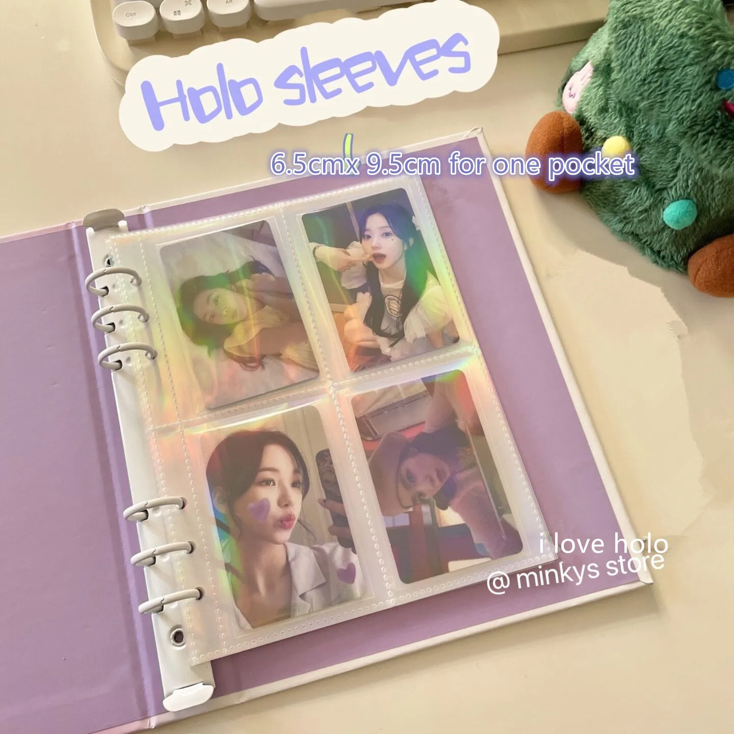 MINKYS Original Design New Color Rhombus A5 Kpop Photocard Binder Collect Book Idol Photo Card Holder Photocards Album