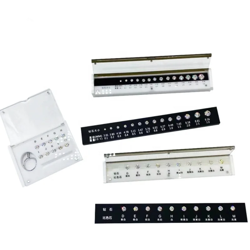 Standard Zircon Loose Diamond Color Comparison and Identification Diamond Grading  Jewelry Classification Tools-HDF