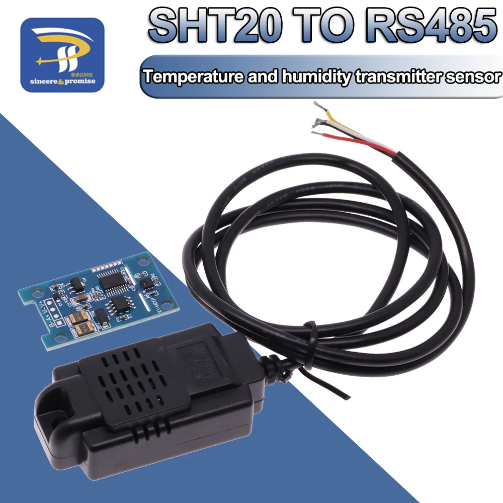 Temperature And Humidity Transmitter SHT20 Sensor Module Precision Monitoring Industrial Grade Modbus RS485 DC4-30V