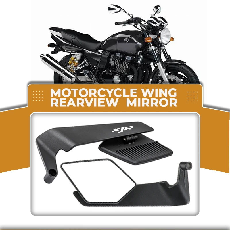 

A Pair 360° Adjustable Rearview Mirror Anti-glare Alloy Wind Wing For YAMAHA XJR1300 XJR1200 XJ6N XJR300 XJR 1300 1200 Upgrade