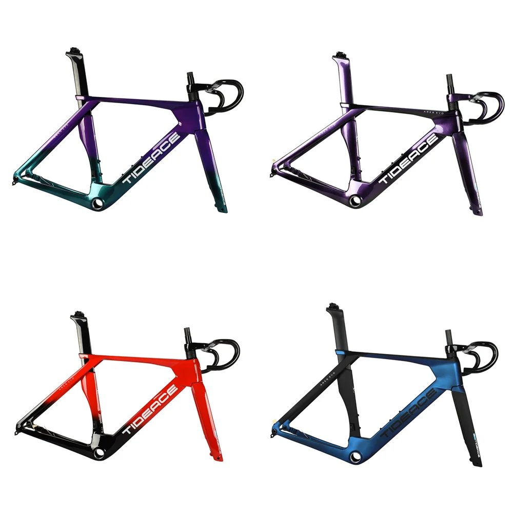 ARES Aero Max 32C Carbon Road Carbon Frame T47 Disc Brake Internal Cable Routing Tideacebike Racing Bicycle Frameset 700C