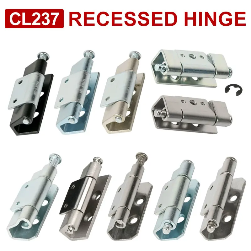 CL237 Cabinet Hinge Industrial Equipment Cabinet Door DB237 Precision 304 Stainless Steel Cast Card Type Welded Concealed Hinge