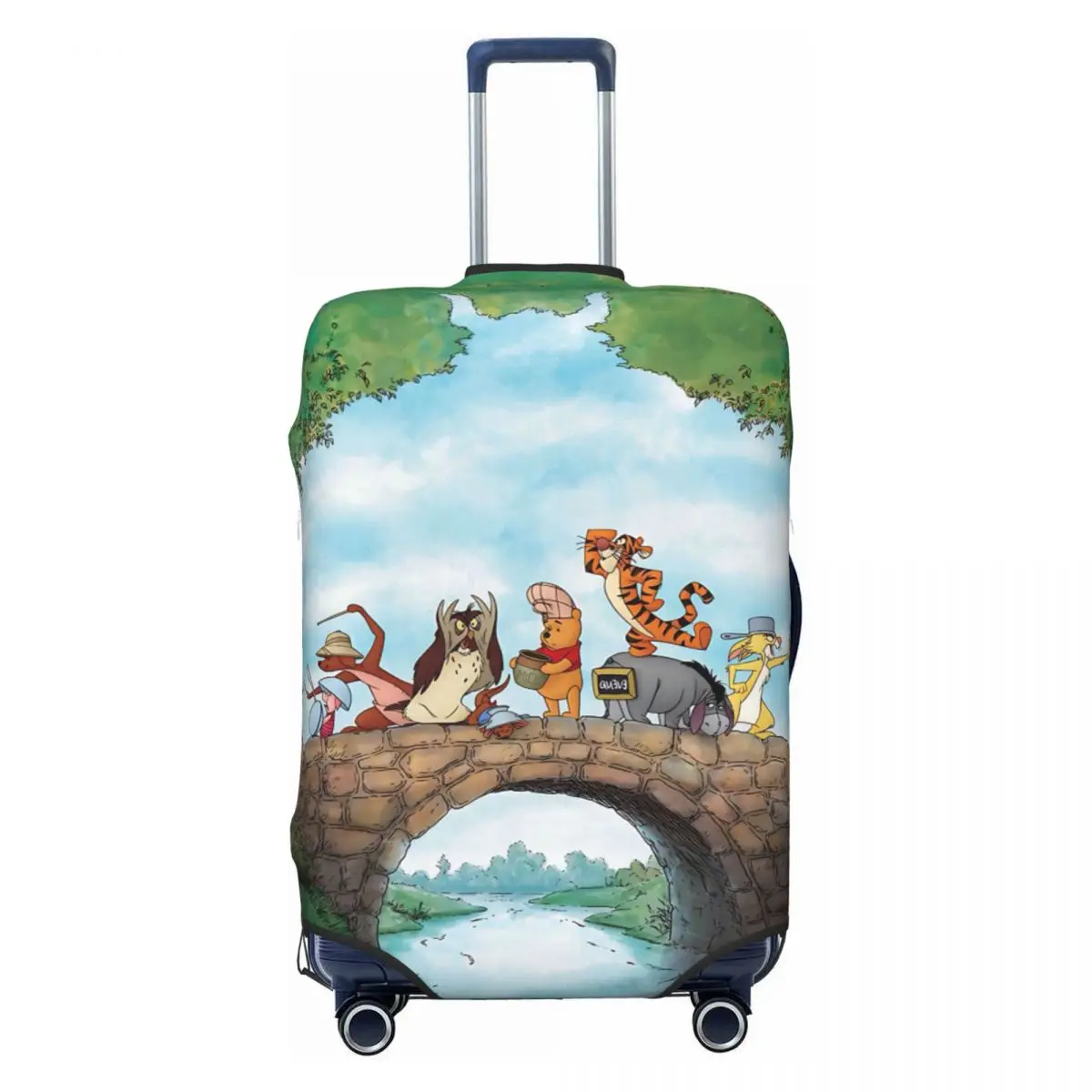 

Чехол для чемодана с изображением Винни-Пуха, пылезащитный, классический, для дорожных сумок 18-32 дюймов