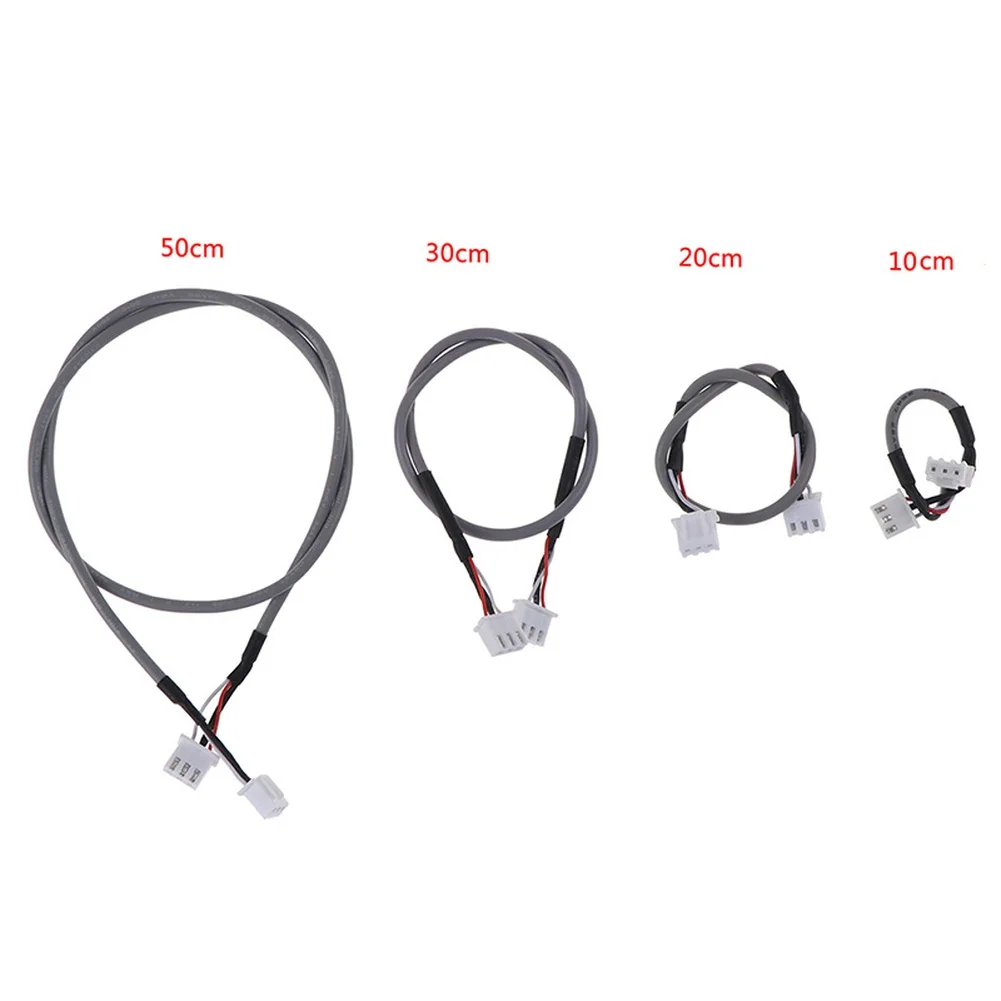 5pcs For XH2.54 3Pin Connector Audio Signal 2.0 Channel Shielding Input Cable 10/20/30/50cm Dual-Ended Audio Cable Tools Parts