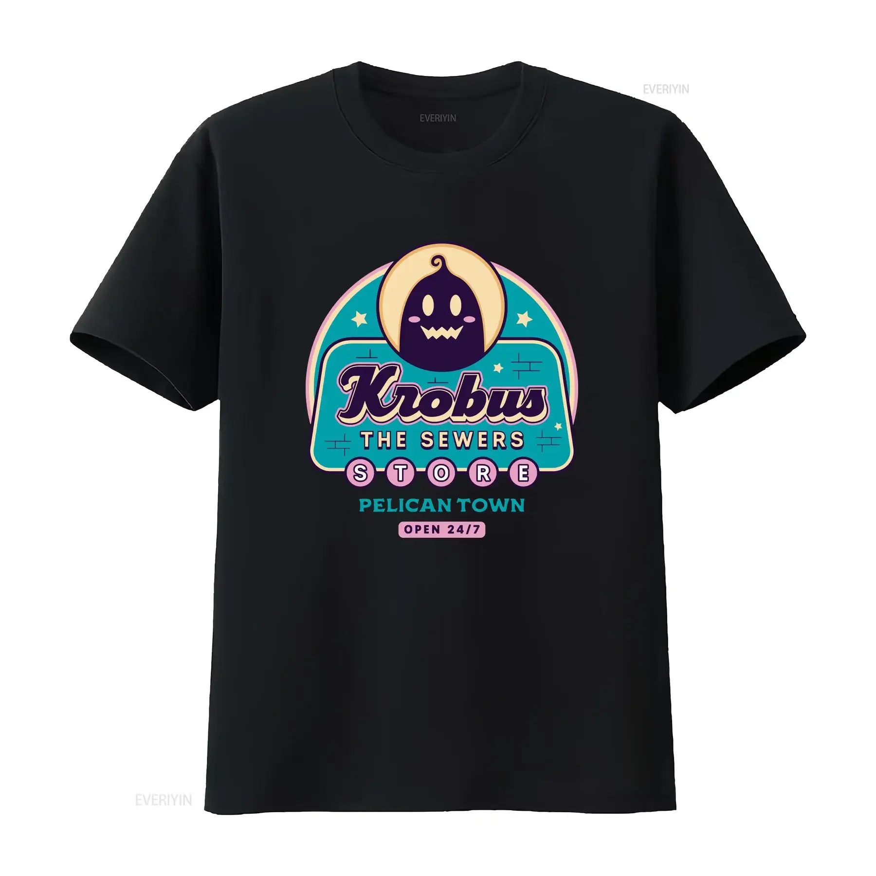 Krobus The Sewers Merchant T Shirt Stardew Valley Video Game Gaming Gamer Junimo Farming Simulator RPG vintage Washed