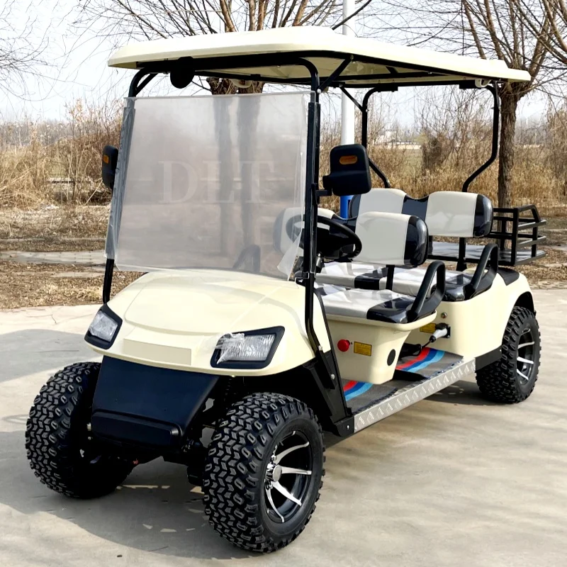 2024 New Best Sports Utility Vehicle for Sale Mini Truck Manufacturer 350CC Gasoline Golf Cart with Cargo Box