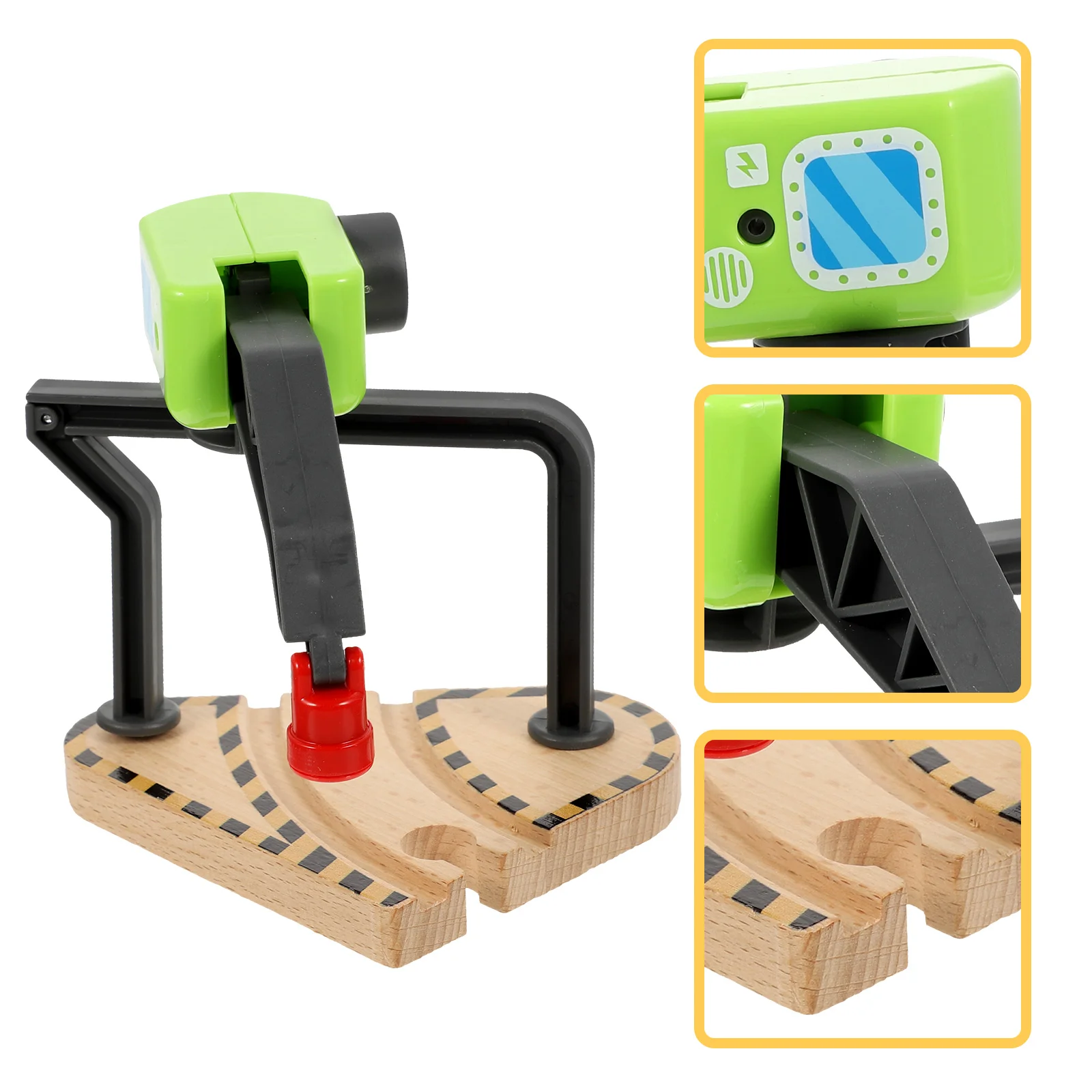 Magnetic Rail Crane Accessories Child Toy Machine Model Plastic Stem Railway Train