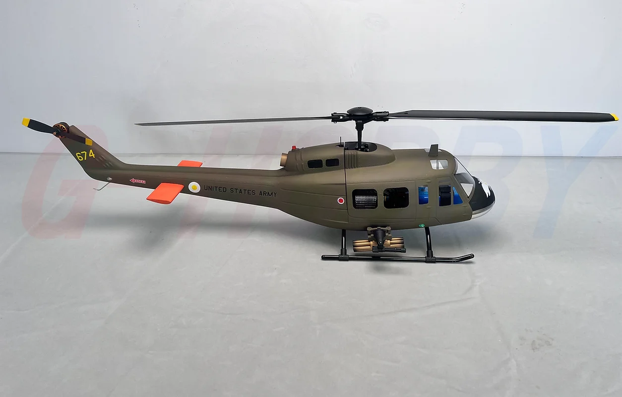 Roban 470 Größe UH-1D Army RTF RC Helicopter X2 Intelligent Control System