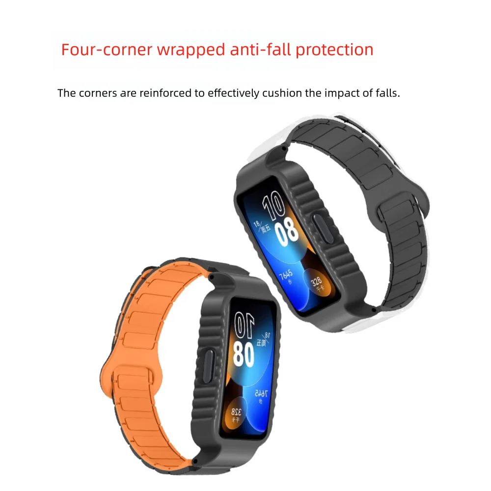 حزام حلقة مغناطيسي + حافظة واقية لهاتف هواوي 8 8NFC 9 9NFC 10 10NFC نمط درع سريع الإصدار مقاوم للعرق سيليكون رجل امرأة