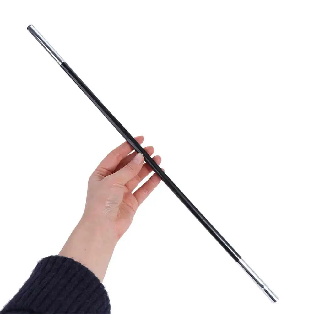 Appearing Silk to Wands Magic Stick Magic Props Gimmick Props Magic Cane Black Disappearing Magician Wand Street Bar Party