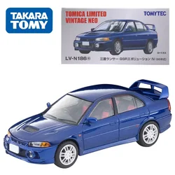 TAKARA TOMY TOMYTEC Tomica 1/64 TLV-N186e Mitsubishi Lancer GSR Evolution IV Alloy Toy Motor Diecast Metal Model Gifts