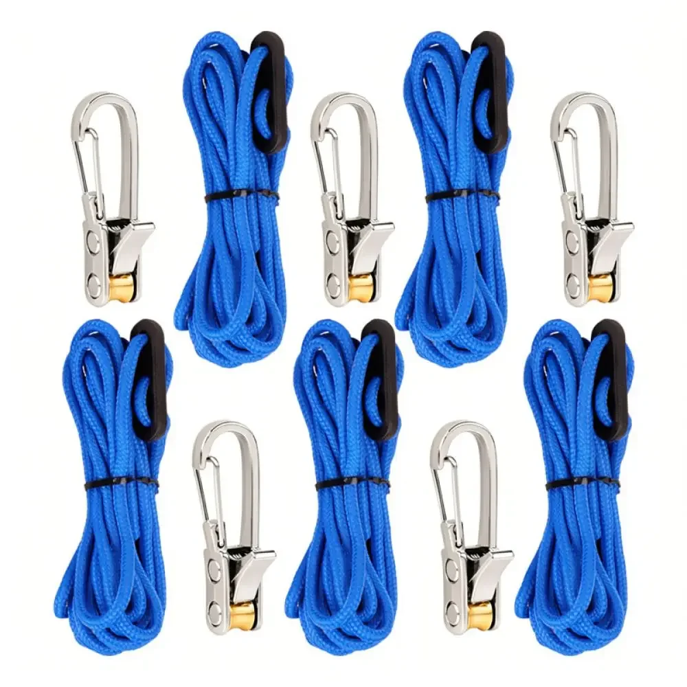 Outdoor Tent Rope Tightener Tool Camping Accessory Fastening Device Cord Tensioner Kit For Secure Gear Setup