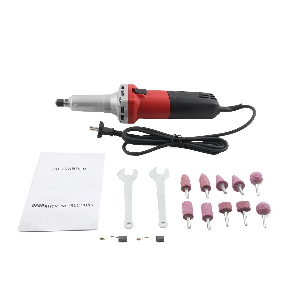 750W Elektrischer Geradschleifer, Handgehaltene Schleifmaschine mit Variabler Geschwindigkeit 0-27000 U/min, Polierwerkzeug, Mini-Fräse 6mm – Detail 14