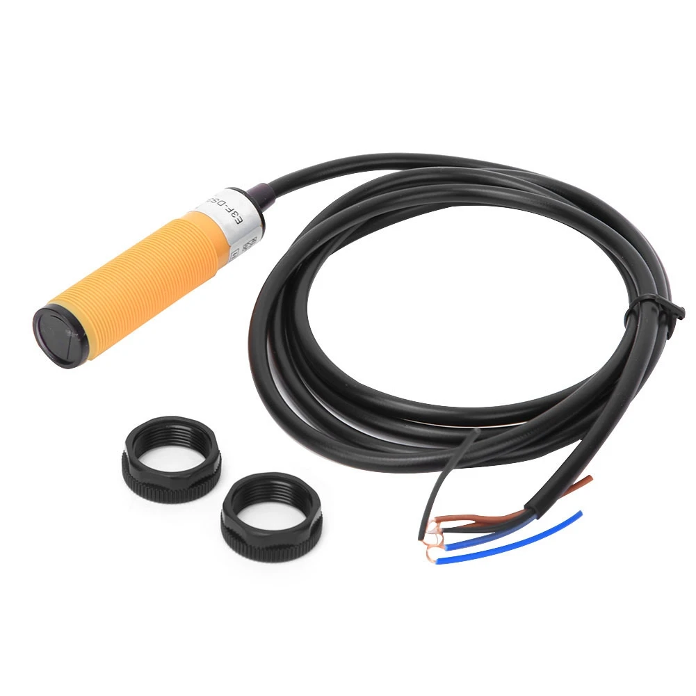 

BERM Photoelectric Switch Sensor 3 Wires NPN NO DC10-30V E3F DS30C4 5-30cm Induction Distance