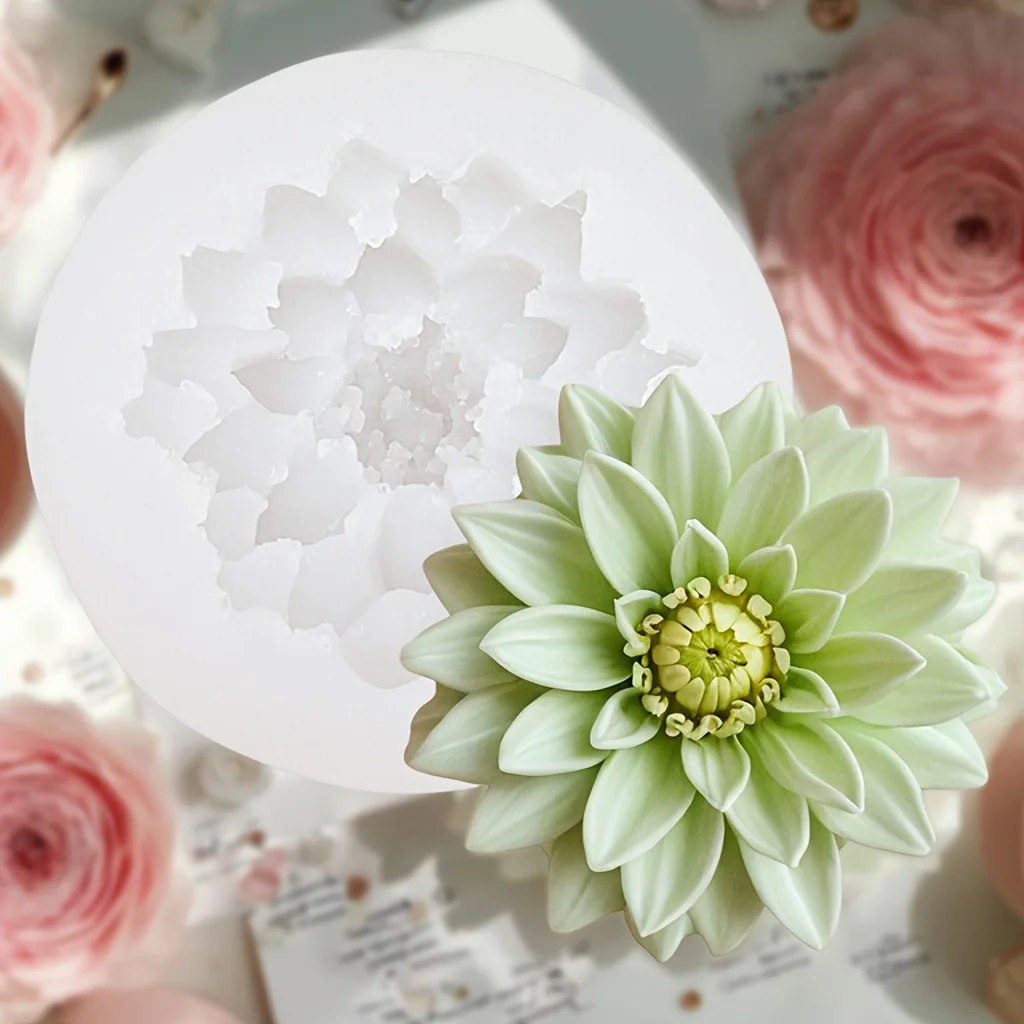 1 Stück Blumenduftkerzen-Silikonform – vielseitig einsetzbar für Heimwerkerarbeiten, Seifenherstellung und Tonprojekte – Detail 10