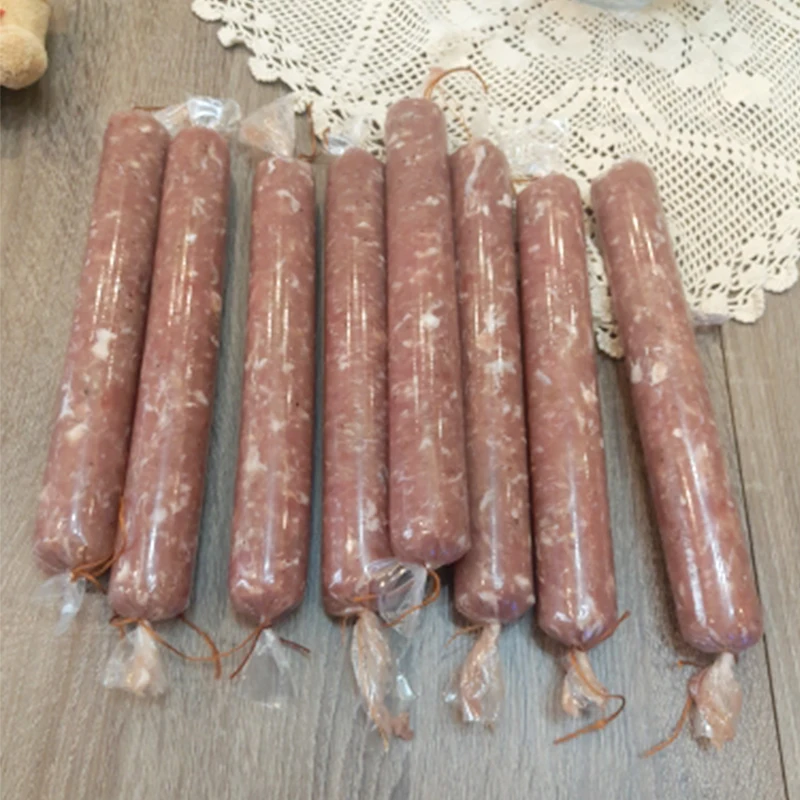 12Mx 50mm Clear Plastic Sausage Casing For Sausage BBQ Fry Steam Sausages Meat Maker Tools Filling Inedible Casing Kitchen Tools
