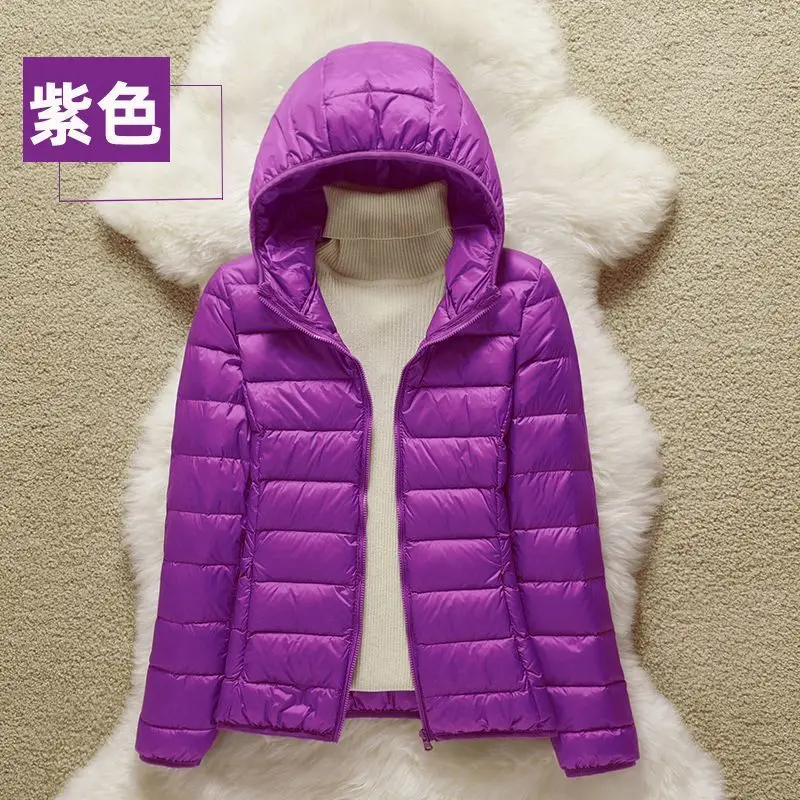 Frau Hohe Qualität Ultra Licht Weiße Ente Unten Jacken Frauen Langarm Parkas Weichen Stoff Kurze Tops Mantel Windjacke S-4XL