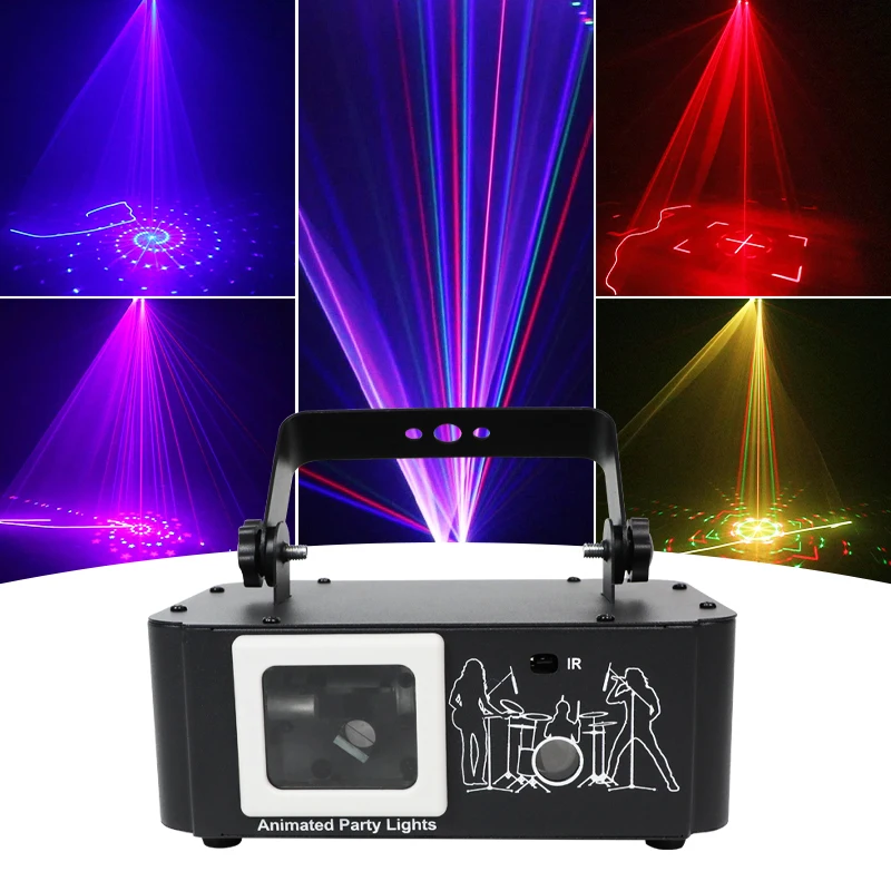 HCWE Night Light DMX Control LED RG Laser Light Indoor Holiday Decor Lamp Wedding Birthday Party Disco Club Bar Home Stage light