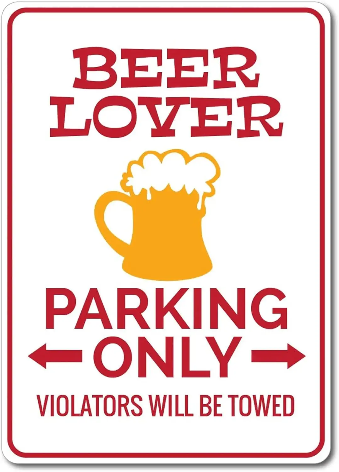 Beer Lover Prkng Sgn, Beer Lover Gft, Beer Lover Decor, Beer Lover Sgn, Beer Mug Decor, Beer Mug Sgn, Qulty Metl Beer Drnkng 8x1