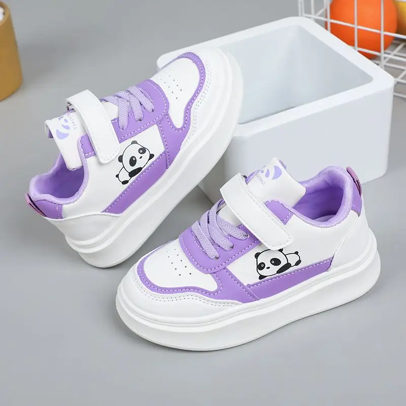 الفتيات ربيع الخريف 2026 أحذية رياضية من الجلد لينة وحيد عدم الانزلاق أحذية رياضية غير رسمية للأطفال الطلاب حذاء كاجوال