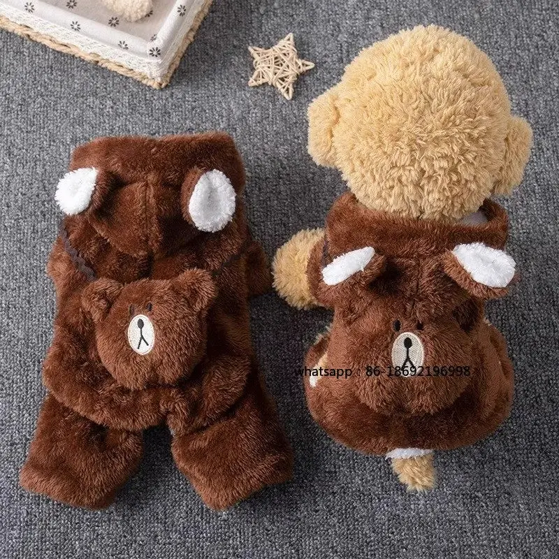 

Одежда для собак: утепленные хлопковые комбинезоны для осени и зимы для пуделей, тедди, бигбэр, померанских шпицев, маленьких собак и кошек, на четыре лапы