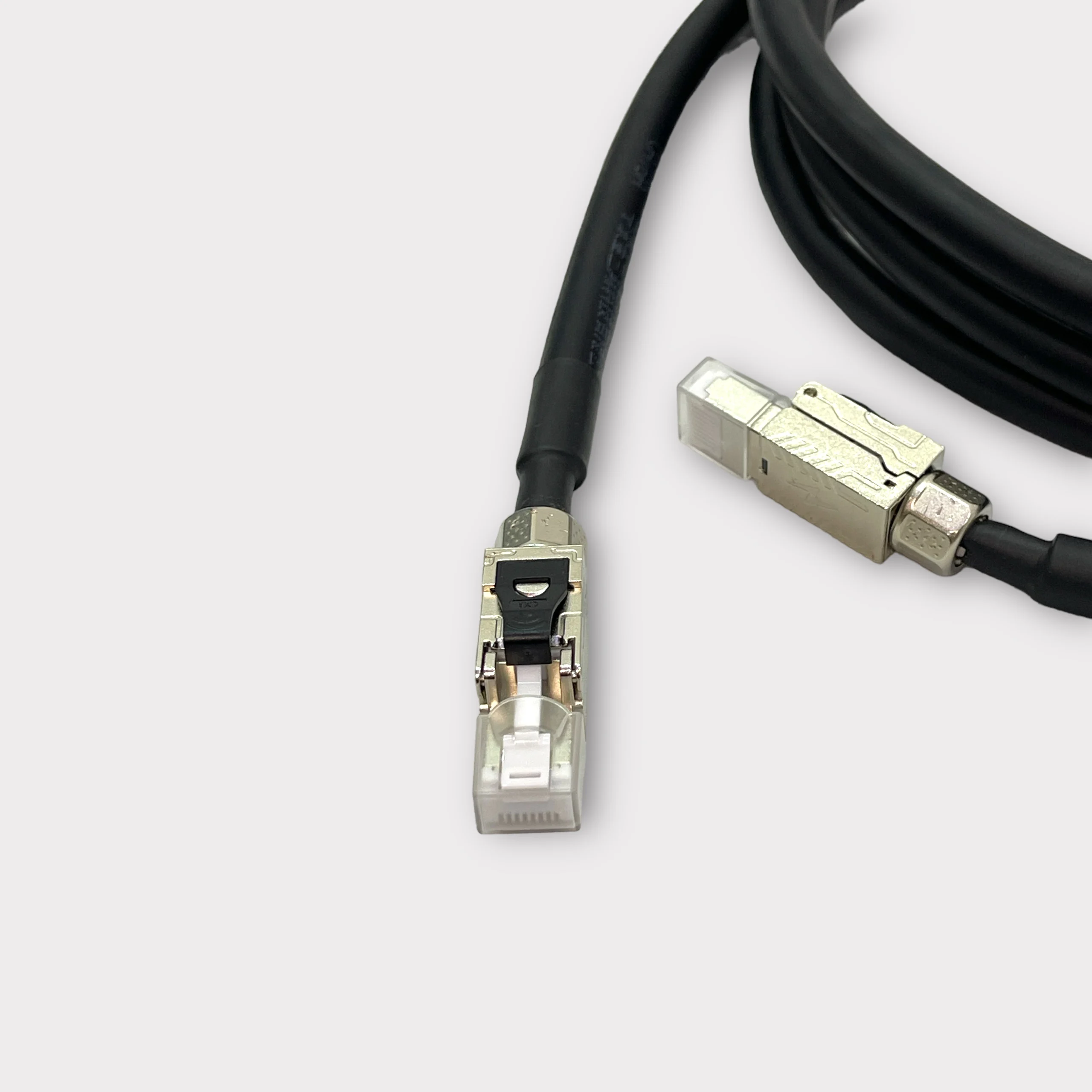 CAT6a สายเคเบิลอีเทอร์เน็ต s/ftp แบบ dual-SHIELD 23AWG ปราศจากออกซิเจนทองแดง10Gbps สำหรับเครื่องผสมเสียงไฟ idmx hdbeast ระบบ LED 3M