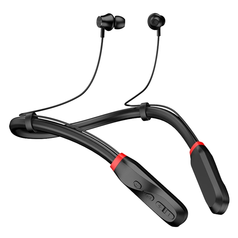 

New-A47Q-наушники Bluetooth с шейным ремешком, беспроводные стереонаушники с очень длительным временем воспроизведения и микрофоном, спортивные водонепроницаемые наушники