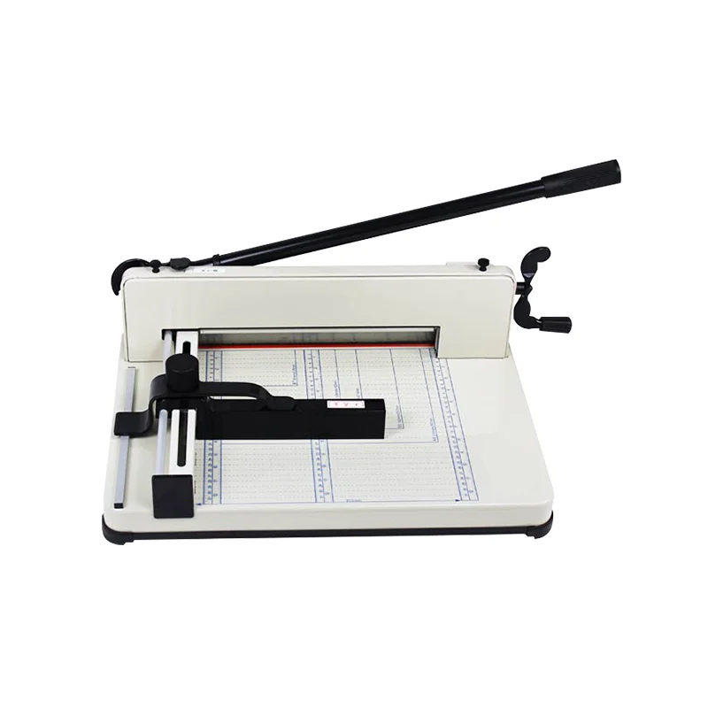 858A4 Heavy-Duty Desktop Manual Paper Cutter 400 Sheets A4 Manual Slitting Machine New Condition for Manufacturing Plant