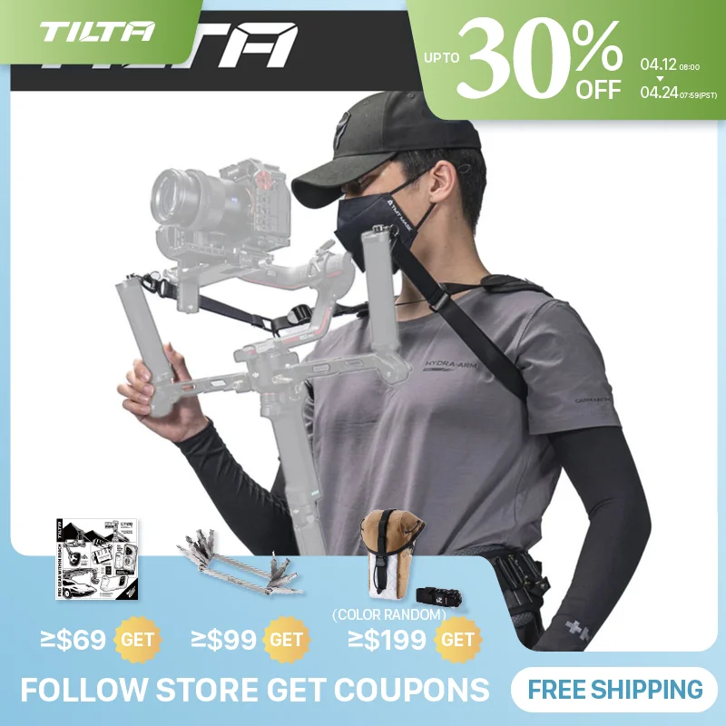 

TILTA GSS-T04 легкий карданный опорный жилет, совместимый с DJI Ronin RS2, RSC2, RS3 и RS3 Pro