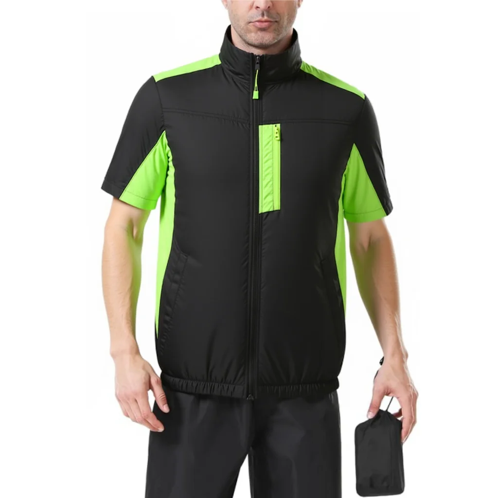 

COMXZ Summer Men's Work Fan Jacket Outdoor Loose Breathable High Airflow Fishing Cooling Coat Men's Air Conditioning Clothing